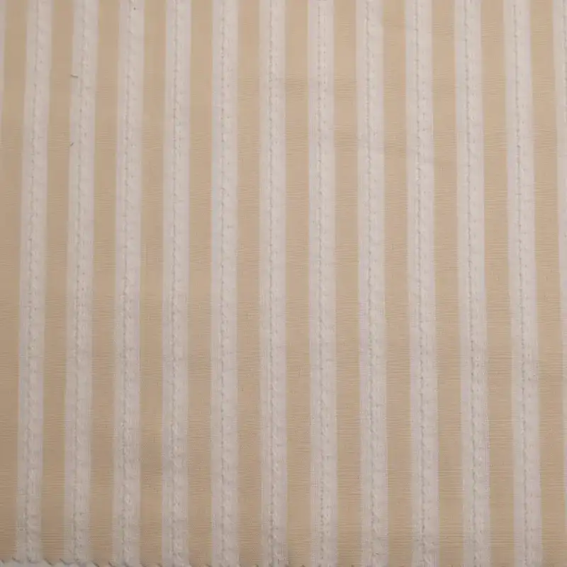 China Fabric for Blouse,Skirt,Shirt Long Sleeve Button ,Over Shirt CVC Jacquard Woven Blended Fabric Cotton Polyester Color Stripe color buy from China wholesaler bulk order at wholesale price free worldwide shipping Alibaba
