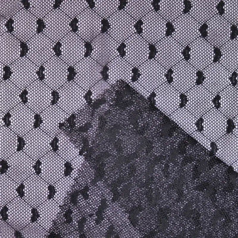 China Fabric for Blouse,Skirt,Shirt Long Sleeve Button ,Dresses (Pullover)  Lace Knit Fabric Nylon Spandex black color buy from China wholesaler bulk order at wholesale price free worldwide shipping Alibaba