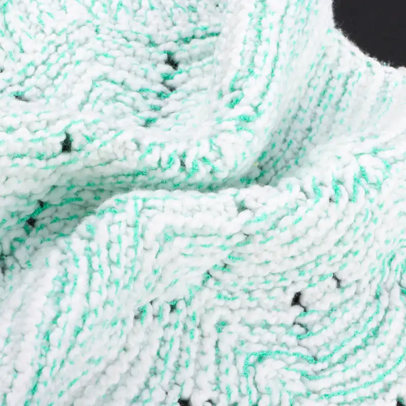 China Yarn for Round Neck Pullover (Sweater),Crew Neck Pullover (Sweater),Crop Top Pullover (Sweater) Mossy Yarn Fancy Yarn BCI Cotton Nylon white and green color buy from China wholesaler bulk order at wholesale price free worldwide shipping Alibaba
