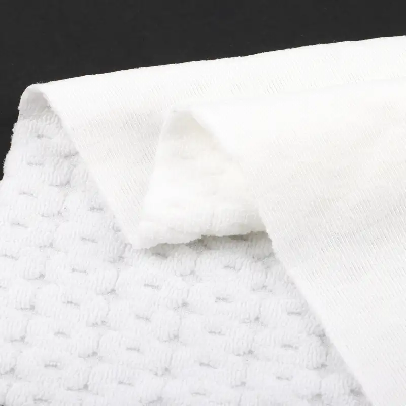 China Fabric for Crop Top,Jogger,Hoodie,Loungewear,Tracksuits Weft Jacquard Knit Fabric Polyester Spandex white color buy from China wholesaler bulk order at wholesale price free worldwide shipping Alibaba