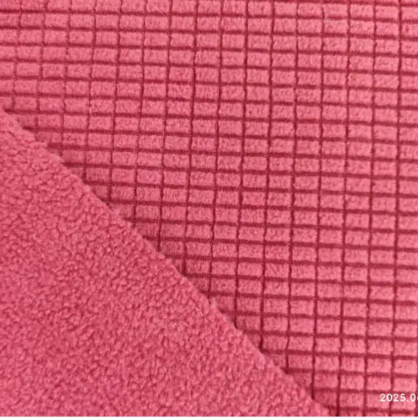 China Fabric for Jackets,Full-Zipper Cardigan ,Hoodie  ,Sweatshirt Bonded fabric Bonded fabric Polyester red color buy from China wholesaler bulk order at wholesale price free worldwide shipping Alibaba
