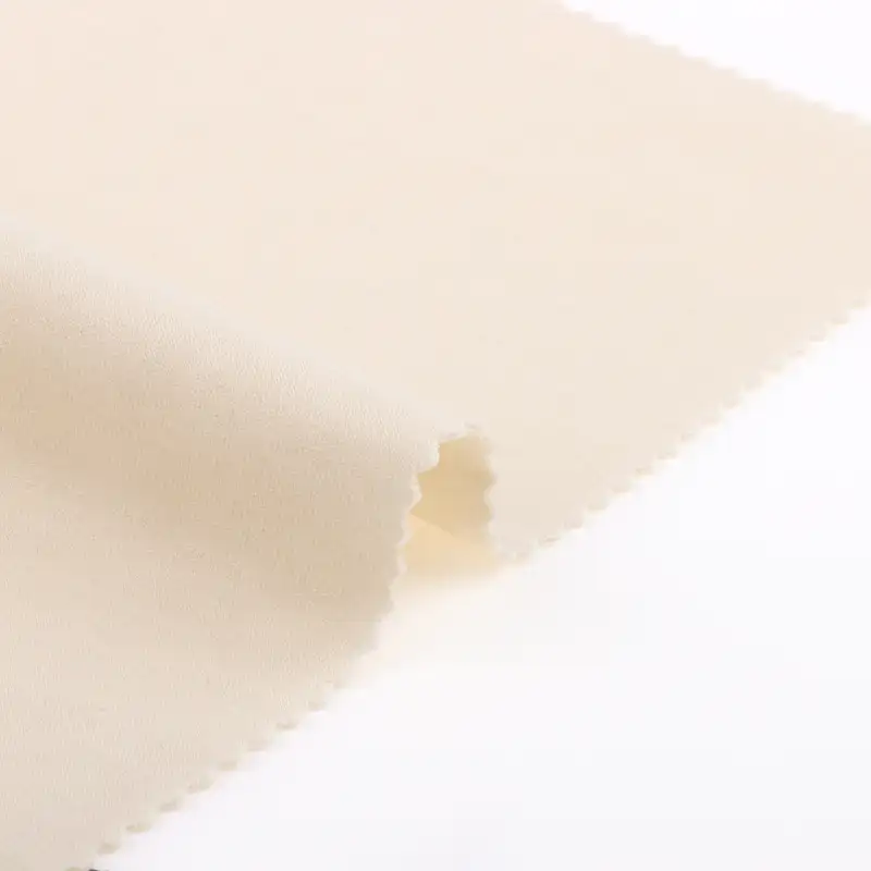 China Fabric for Jogger,Loungewear,Tracksuits Scuba Knit Fabric Polyester Recycled Cotton Spandex cream-coloured color buy from China wholesaler bulk order at wholesale price free worldwide shipping Alibaba