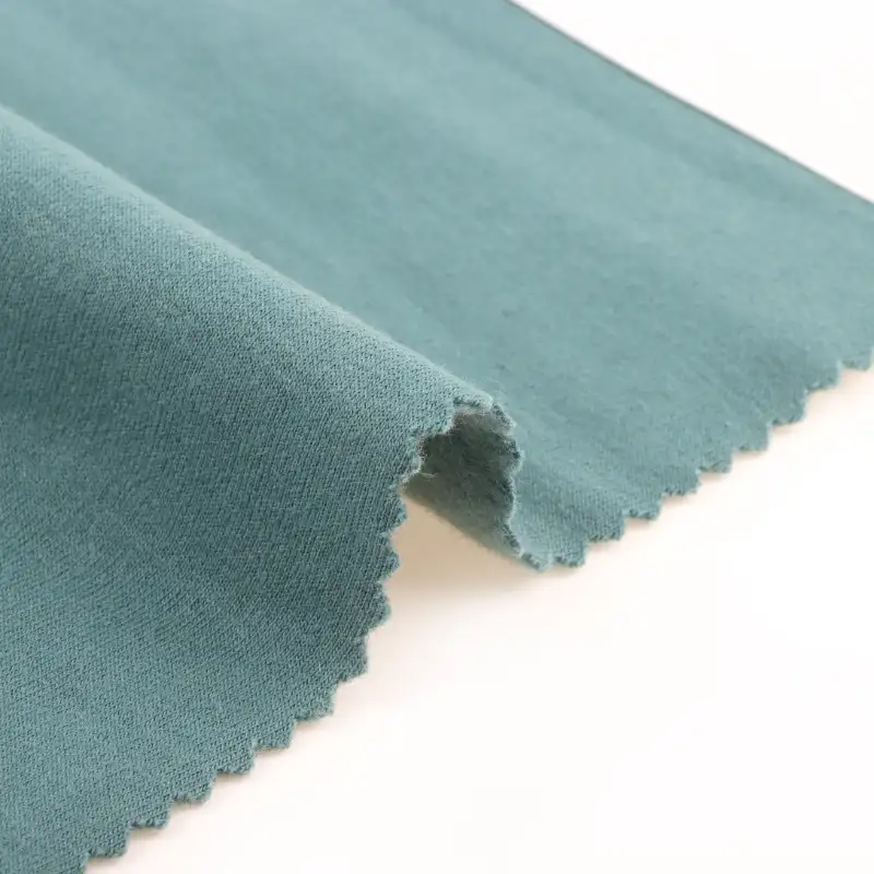 China Fabric for Crop Top,Loungewear,Sweatshirt French Terry Knit Fabric Cotton Polyester agate green color buy from China wholesaler bulk order at wholesale price free worldwide shipping Alibaba