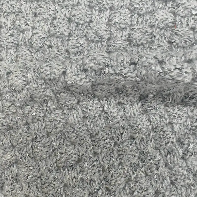China Yarn for Crop Top,Open Cardigan (Sweater),Half-Zipper Cardigan (Sweater) Knot Yarn Fancy Yarn Recycled Polyester BCI Cotton Acrylic Gray color buy from China wholesaler bulk order at wholesale price free worldwide shipping Alibaba