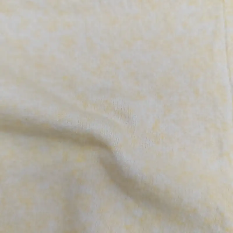 China Yarn for Crop Top,Hoodie,Open Cardigan (Sweater),Half-Zipper Cardigan (Sweater) Mossy Yarn Fancy Yarn Recycled Polyester Wool Spandex pale yellow color buy from China wholesaler bulk order at wholesale price free worldwide shipping Alibaba