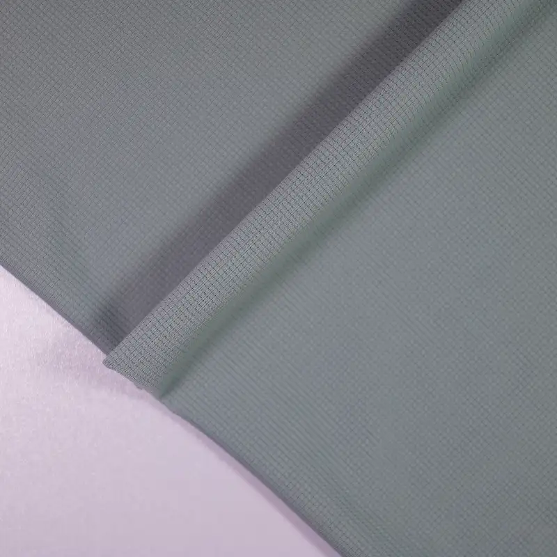 China Fabric for T-Shirt,Polo Shirt Jacquard Knit Fabric Polyester Spandex Iceberg Green color buy from China wholesaler bulk order at wholesale price free worldwide shipping Alibaba