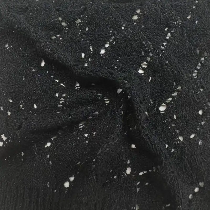 China Yarn for Polo Shirt,Crop Top,Open Cardigan (Sweater),Half-Zipper Cardigan (Sweater) Slub Yarn Fancy Yarn Cotton Polyester BLACK color buy from China wholesaler bulk order at wholesale price free worldwide shipping Alibaba