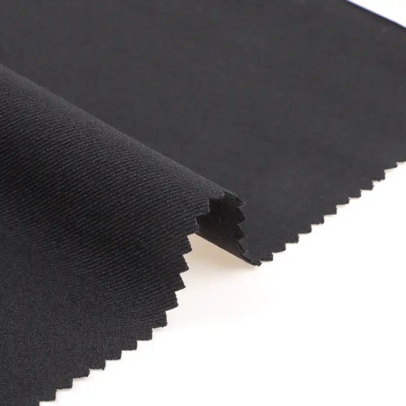 China Fabric for Pants,Blazer High Stretch Yarn Fabric Synthetic Woven Fabric Polyester BLACK color buy from China wholesaler bulk order at wholesale price free worldwide shipping Alibaba
