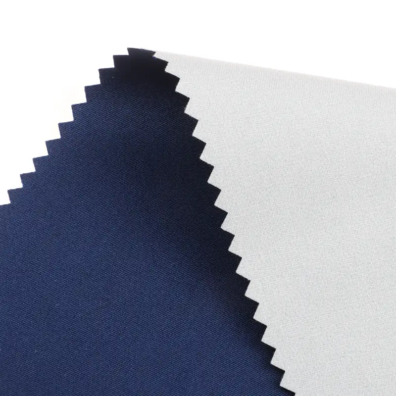 China Fabric for Jackets,Uniform,Waist coat Polyester Peach Skin Microfiber Fabric Synthetic Woven Fabric Polyester Dark blue color buy from China wholesaler bulk order at wholesale price free worldwide shipping Alibaba