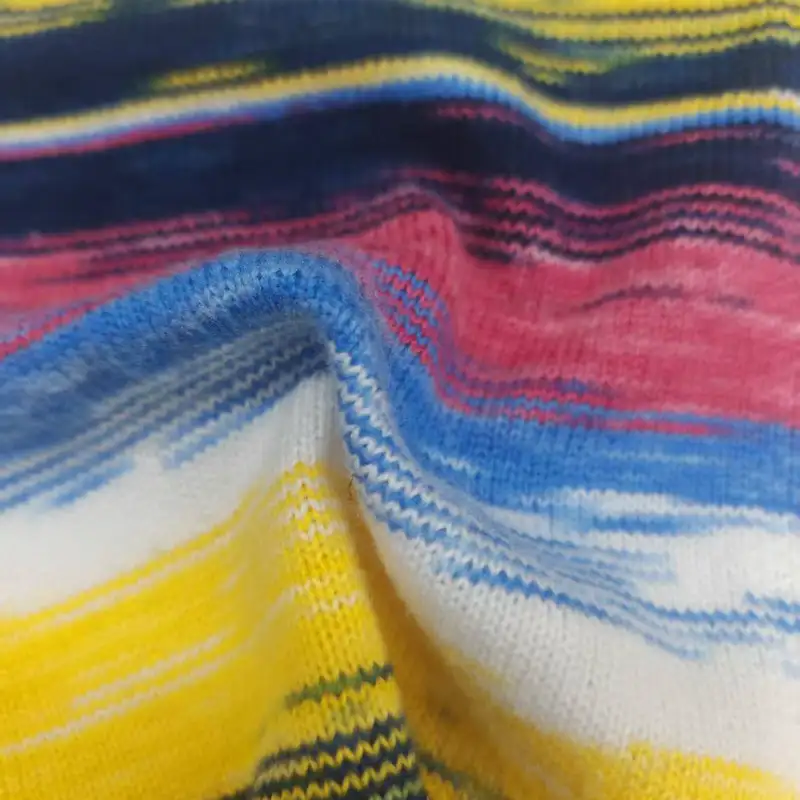 China Yarn for Crop Top,Hoodie,Open Cardigan (Sweater),Half-Zipper Cardigan (Sweater) Mossy Yarn Fancy Yarn Recycled Polyester gradient ramp color buy from China wholesaler bulk order at wholesale price free worldwide shipping Alibaba
