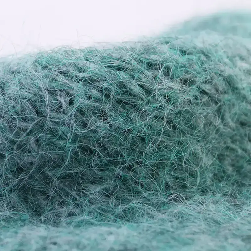 China Yarn for Open Cardigan (Sweater),Knitted Jacket (Sweater),Round Neck Pullover (Sweater) Mossy Yarn Fancy Yarn Nylon Acrylic Recycled Polyester Polyester Elastane Wool green、purple、apricot color buy from China wholesaler bulk order at wholesale price free worldwide shipping Alibaba