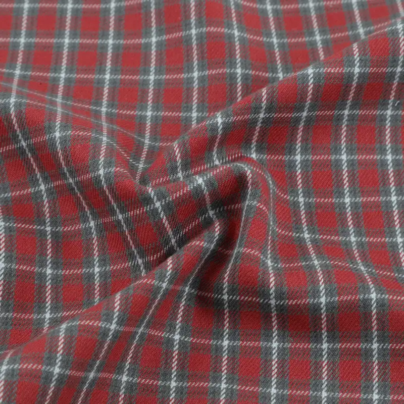 Bangladesh Fabric for Shirt Cotton Plain Natural Woven Fabric Cotton Red/White Check color buy from Bangladesh wholesaler bulk order at wholesale price free worldwide shipping Alibaba