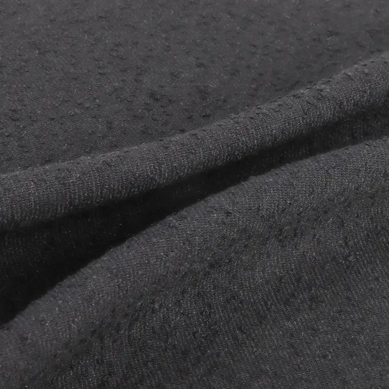 China Fabric for Jackets,Jogger,Full-Zipper Cardigan  Jacquard Woven Blended Fabric Polyester Rayon Nylon BLACK color buy from China wholesaler bulk order at wholesale price free worldwide shipping Alibaba