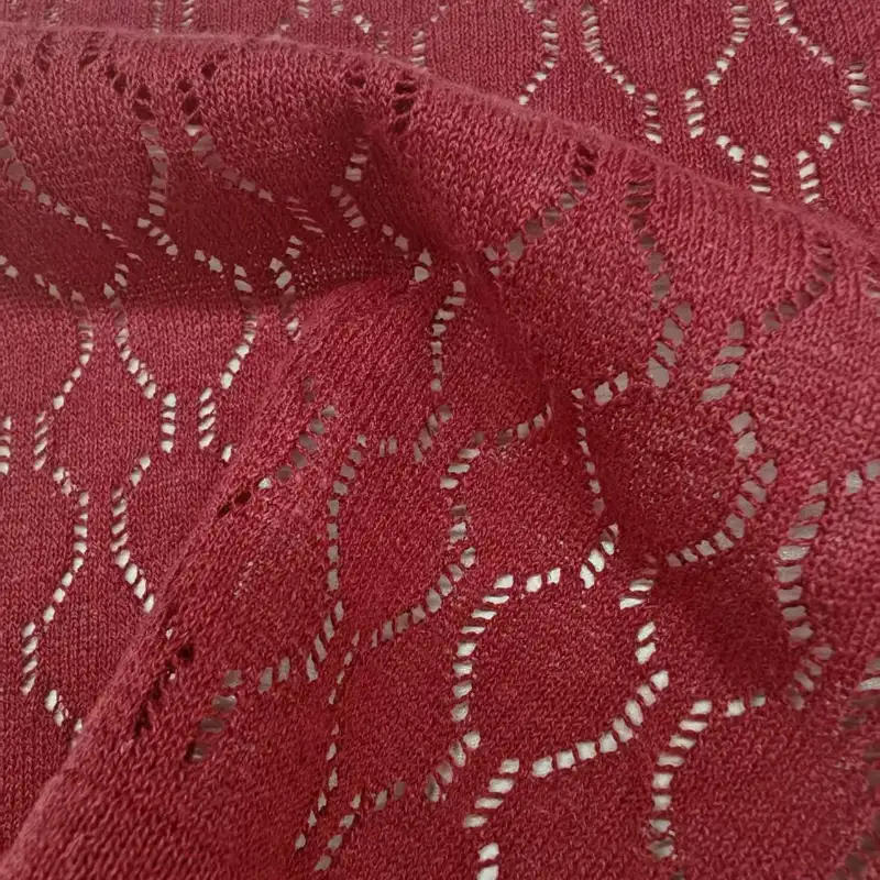 China Yarn for Crop Top,Shirt Half Sleeve Zipper (Sweater),Crop Top Pullover (Sweater) Semi-Worsted Spun Regular Yarn Linen Cotton Polyester jujube red color buy from China wholesaler bulk order at wholesale price free worldwide shipping Alibaba