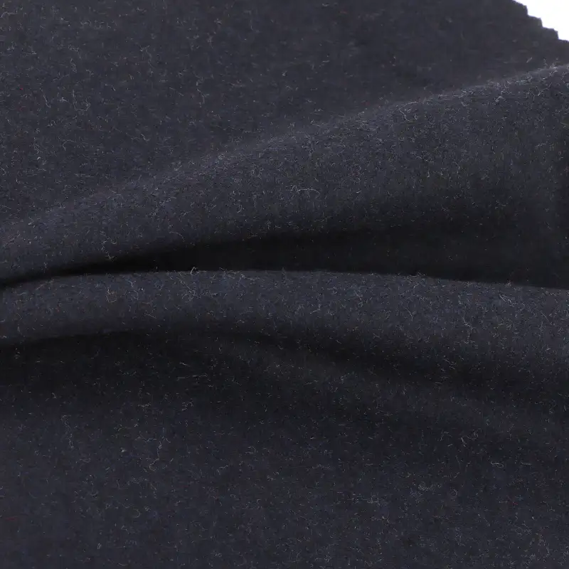 China Fabric for Pants,Overcoat,Skirt  Melton Woolen Wool Polyester Navy color buy from China wholesaler bulk order at wholesale price free worldwide shipping Alibaba