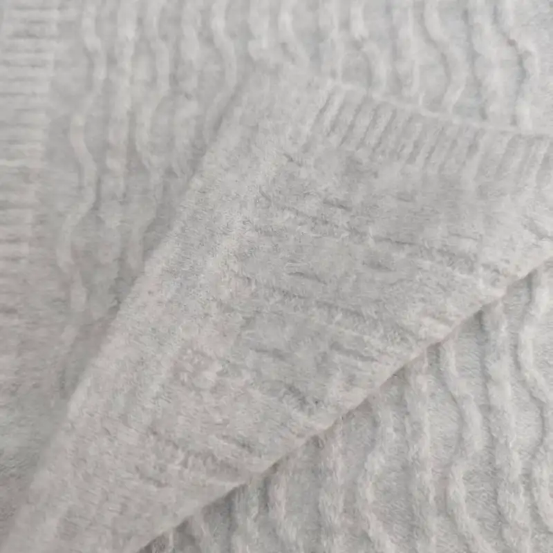 China Yarn for Crop Top,Open Cardigan (Sweater),Full-Zipper Cardigan (Sweater),Round Neck Pullover (Sweater) Mossy Yarn Fancy Yarn Recycled Polyester Acrylic Spandex Wool Gray color buy from China wholesaler bulk order at wholesale price free worldwide shipping Alibaba