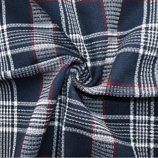India Fabric for Shirt Cotton Dobby Natural Woven Fabric COTTON POLYESTER Check color buy from India wholesaler bulk order at wholesale price free worldwide shipping Alibaba