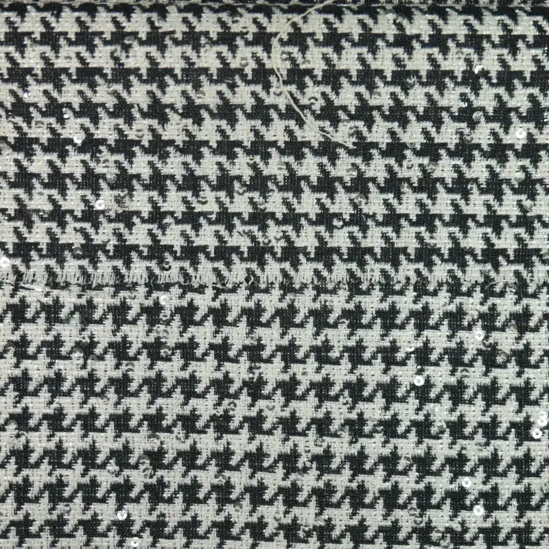 China Fabric for Jackets,Skirt,Suit,Uniform Chanel-Style Fabric Woolen Polyester Houndstooth color buy from China wholesaler bulk order at wholesale price free worldwide shipping Alibaba