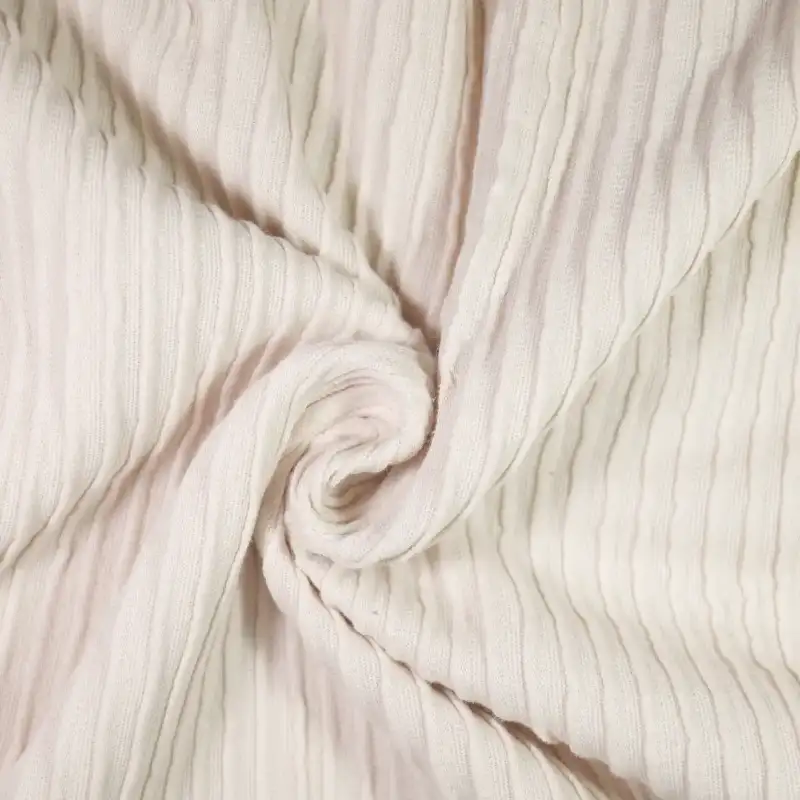China Fabric for Dresses (Cardigan Open) ,Roll Neck Jumper ,Tank Midi Dress Two-way Stretch Knit Fabric Cotton Polyester Beige color buy from China wholesaler bulk order at wholesale price free worldwide shipping Alibaba