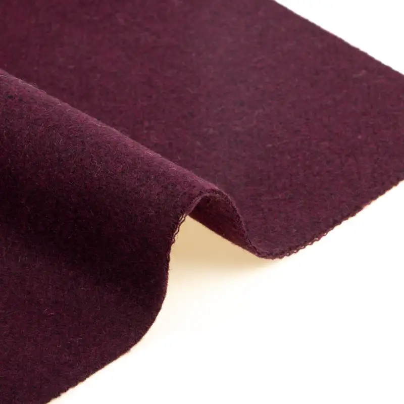 China Fabric for Overcoat,Suit,Skirt  Melton Woolen Polyester Wool Other Burgundy color buy from China wholesaler bulk order at wholesale price free worldwide shipping Alibaba