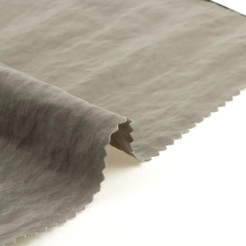 China Fabric for Jackets,Trench Coat Nylon Crepe Synthetic Woven Fabric Nylon GREY color buy from China wholesaler bulk order at wholesale price free worldwide shipping Alibaba