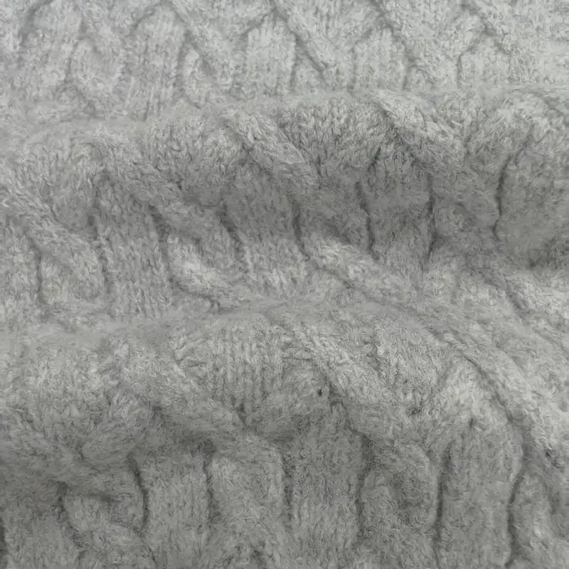 China Yarn for Hoodie,Open Cardigan (Sweater),Half-Zipper Cardigan (Sweater),Crop Top Pullover (Sweater) Mossy Yarn Fancy Yarn Recycled Polyester Spandex Gray color buy from China wholesaler bulk order at wholesale price free worldwide shipping Alibaba