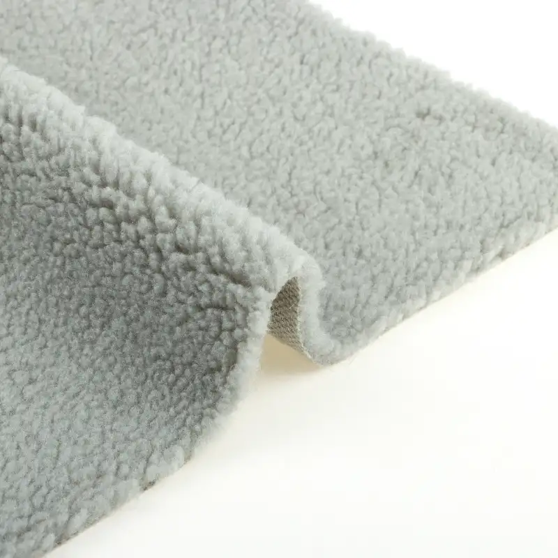 China Fabric for Jackets Polar Fleece Knit Fabric Polyester grey color buy from China wholesaler bulk order at wholesale price free worldwide shipping Alibaba