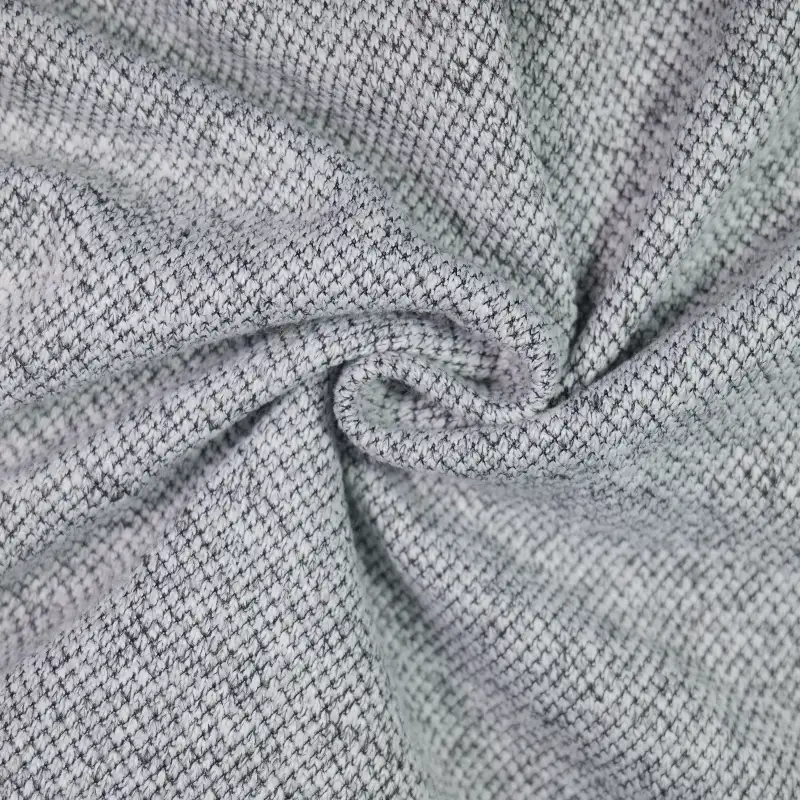 China Fabric for Jackets,Trench Coat,Overcoat,Open Waistcoat Hacci Knit Fabric Polyester grey color buy from China wholesaler bulk order at wholesale price free worldwide shipping Alibaba