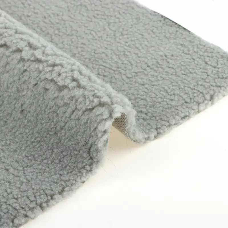 China Fabric for Jackets,Overcoat Sherpa Knit Fabric Polyester green color buy from China wholesaler bulk order at wholesale price free worldwide shipping Alibaba