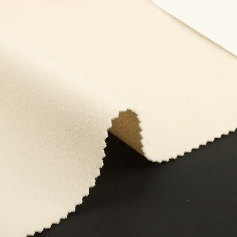 China Fabric for Jackets,Overcoat Knit Woolen Fabric Woolen Polyester cream color buy from China wholesaler bulk order at wholesale price free worldwide shipping Alibaba
