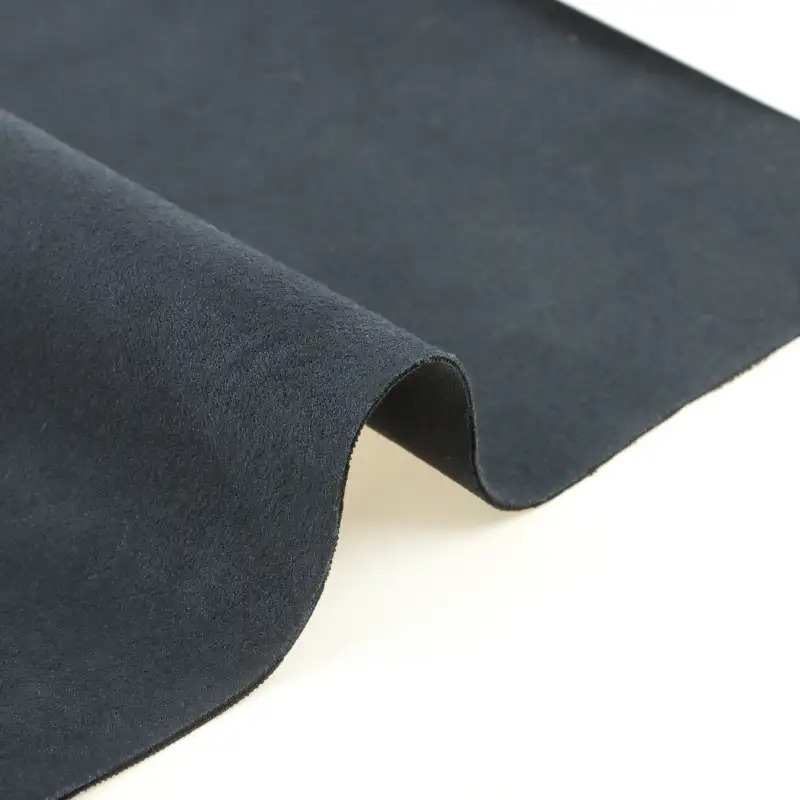 China Fabric for Jackets,Trench Coat Suede Knit Fabric Polyester Spandex Navy color buy from China wholesaler bulk order at wholesale price free worldwide shipping Alibaba
