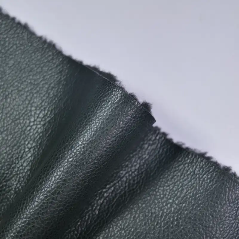 China Fabric for Jackets,Overcoat,Waist coat,Open Waistcoat PU bonded sherpa Synthetic Woven Fabric Polyurethane (PU) black color buy from China wholesaler bulk order at wholesale price free worldwide shipping Alibaba