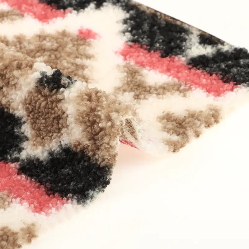 China Fabric for Loungewear Sherpa Knit Fabric Polyester printing color buy from China wholesaler bulk order at wholesale price free worldwide shipping Alibaba