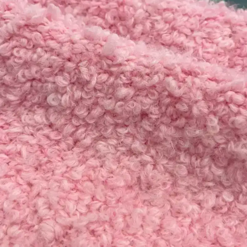 China Yarn for Shirt Long Sleeve Zipper (Sweater),Round Neck Pullover (Sweater),Crew Neck Pullover (Sweater),Crop Top Pullover (Sweater),Hoodie  (Sweater) Boucle Yarn Fancy Yarn Wool Acrylic Nylon Recycled Polyester Polyester pink color buy from China wholesaler bulk order at wholesale price free worldwide shipping Alibaba
