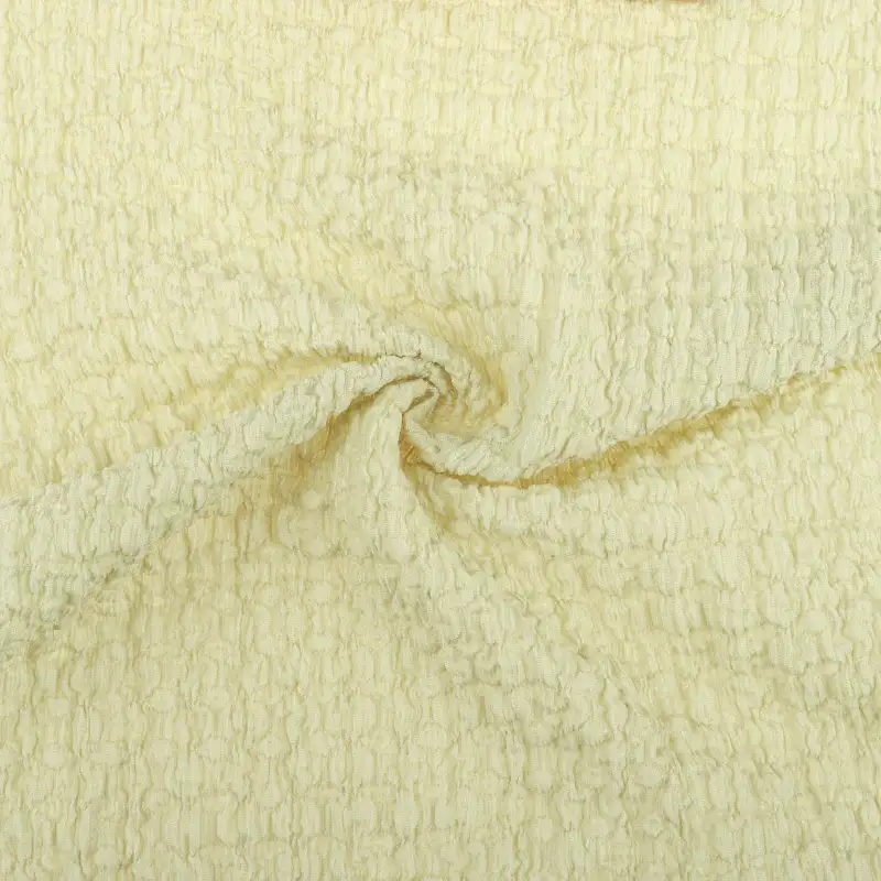 China Fabric for Skirt,Bubble-Sleeve Crop Top Crepe Knit Fabric Polyester Spandex green color buy from China wholesaler bulk order at wholesale price free worldwide shipping Alibaba