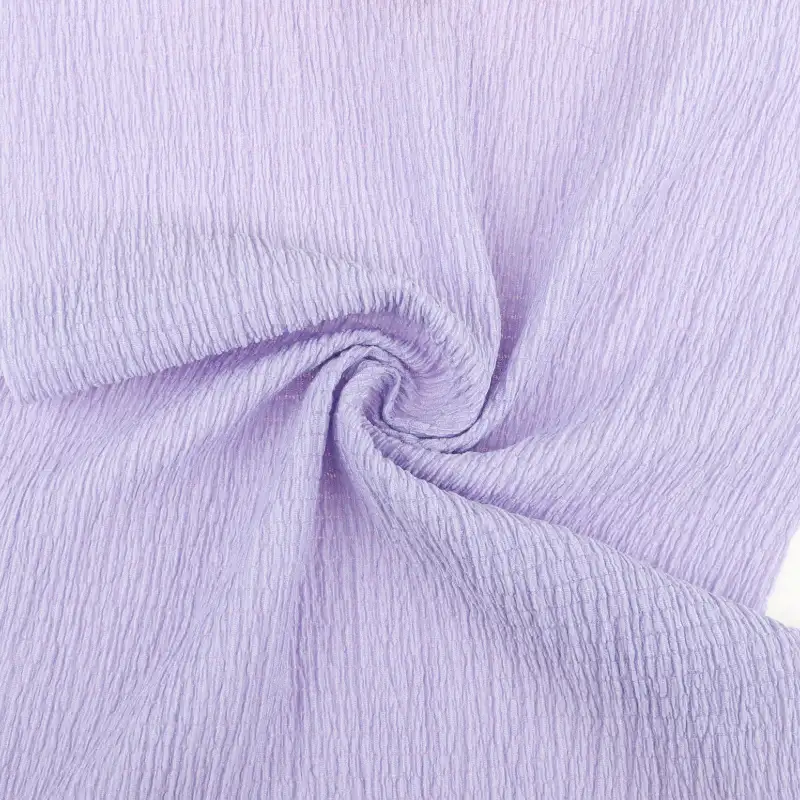 China Fabric for Skirt,Open Cardigan (Sweater),Dresses (Cardigan Open) (Sweater),Dresses (Pullover) (Sweater) Crepe Knit Fabric Polyester Spandex Purple color buy from China wholesaler bulk order at wholesale price free worldwide shipping Alibaba