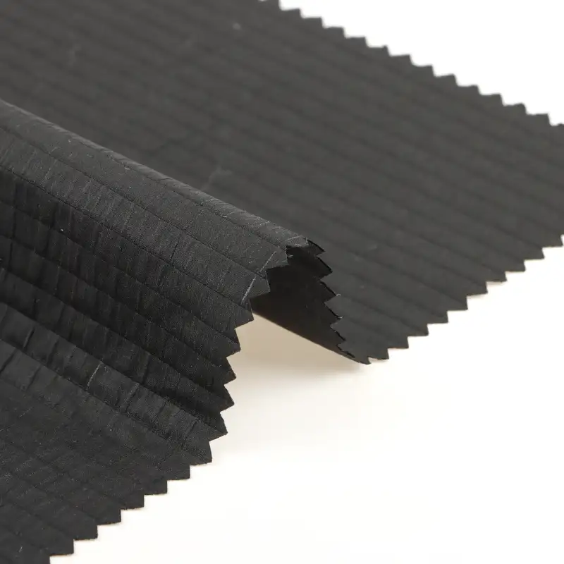 China Fabric for Skirt,Trench Coat,Tracksuits T400 Polyester Yarn Fabric Synthetic Woven Fabric Polyester black color buy from China wholesaler bulk order at wholesale price free worldwide shipping Alibaba