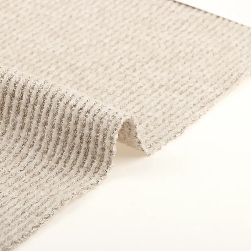 China Fabric for T-Shirt,Crop Top Pullover (Sweater),Dresses (Pullover) (Sweater) Waffle Knit Fabric Polyester Spandex Khaki color buy from China wholesaler bulk order at wholesale price free worldwide shipping Alibaba