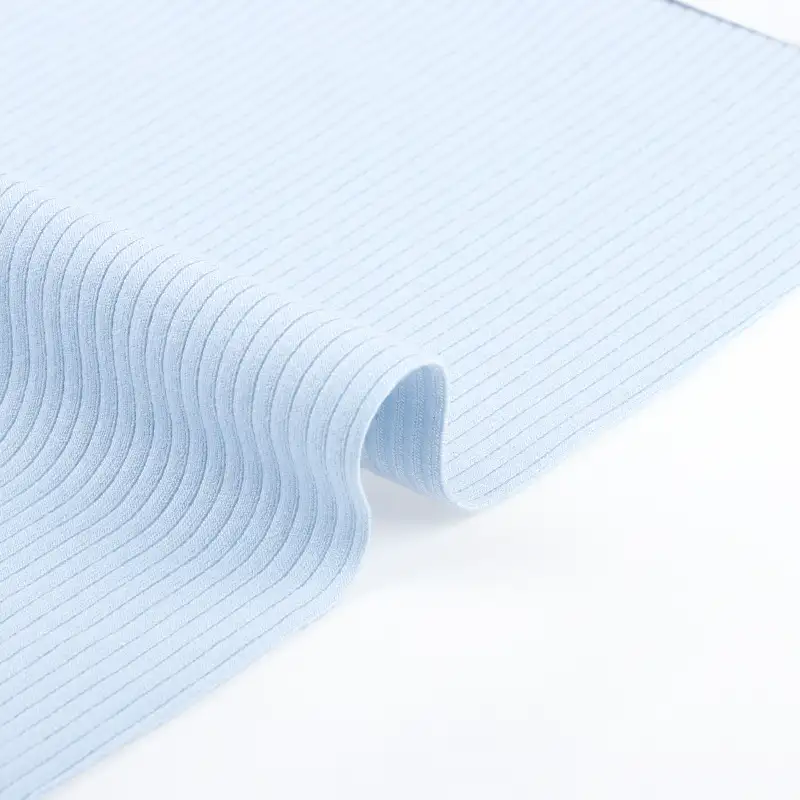 China Fabric for T-Shirt,Shirt Long Sleeve Zipper (Sweater),Skirt (Sweater) Rib Knit Fabric Rayon Spandex blue color buy from China wholesaler bulk order at wholesale price free worldwide shipping Alibaba