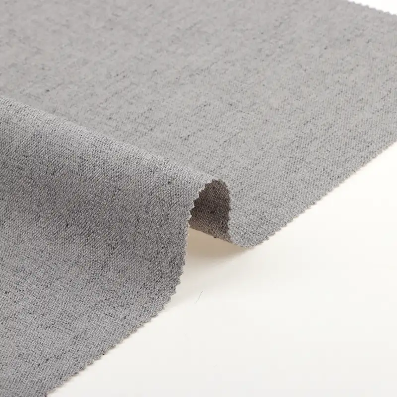 China Fabric for Pants,Suit Trouser,Blazer,Blouse,Skirt,Shorts,Suit,Men's Pants (Sweater),Women's Pants (Sweater),Skirt (Sweater) Twill Woven Blended Fabric Polyester Linen Spandex Gray color buy from China wholesaler bulk order at wholesale price free worldwide shipping Alibaba