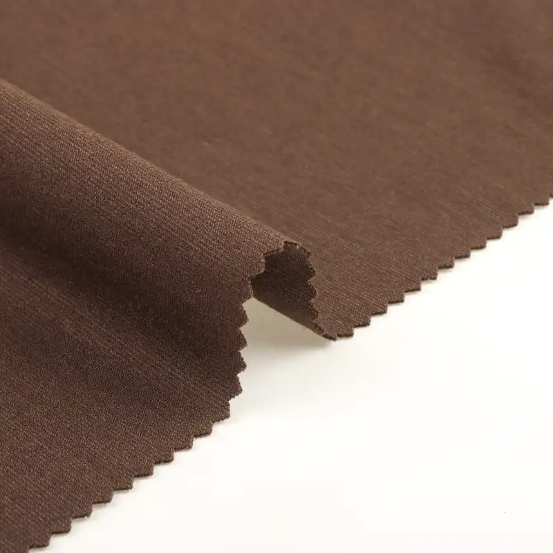 China Fabric for Polo Shirt,T-shirt (Sweater),Tracksuits Ponte Roma Knit Fabric Polyester Rayon Spandex Brown color buy from China wholesaler bulk order at wholesale price free worldwide shipping Alibaba