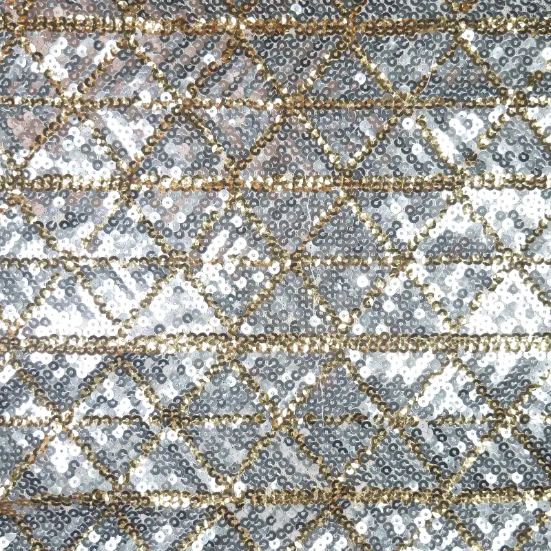 China Fabric for Skirt,Kids Sleeveless Tutu Dress,Puff Sleeve Ruched Dress Sequined Mesh Fabric Knit Fabric Polyester Spandex silver color buy from China wholesaler bulk order at wholesale price free worldwide shipping Alibaba