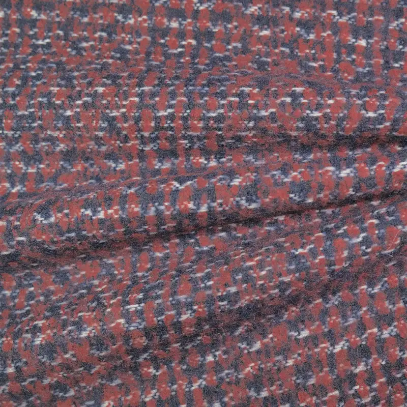 China Fabric for Skirt,Overcoat,Suit Woolen Tweed Woolen Polyester RED color buy from China wholesaler bulk order at wholesale price free worldwide shipping Alibaba