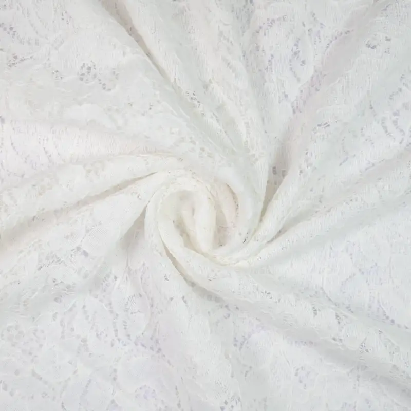 China Fabric for Backless Beach Dress,Kids Lace Trim Dress,Ladies Pleated Lace Shorts Lace Knit Fabric Nylon Cotton Rayon white color buy from China wholesaler bulk order at wholesale price free worldwide shipping Alibaba