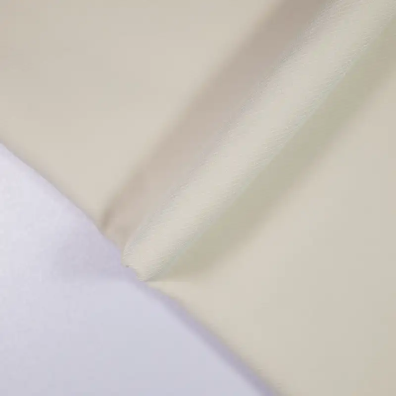 China Fabric for Pants,Skirt,Suit,Uniform Twill Woven Blended Fabric Polyester Spandex off-white color buy from China wholesaler bulk order at wholesale price free worldwide shipping Alibaba