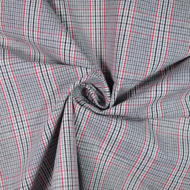 China Fabric for Shirt,Big Pockets Shirt Dress,Womens Slim Fit Shirt Yarn Dyed Check Woven Blended Fabric Cotton Spandex black grey color buy from China wholesaler bulk order at wholesale price free worldwide shipping Alibaba