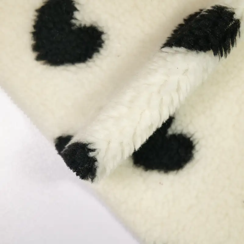 China Fabric for Jackets,Hoodie,Overcoat Polar Fleece Knit Fabric Polyester white black color buy from China wholesaler bulk order at wholesale price free worldwide shipping Alibaba