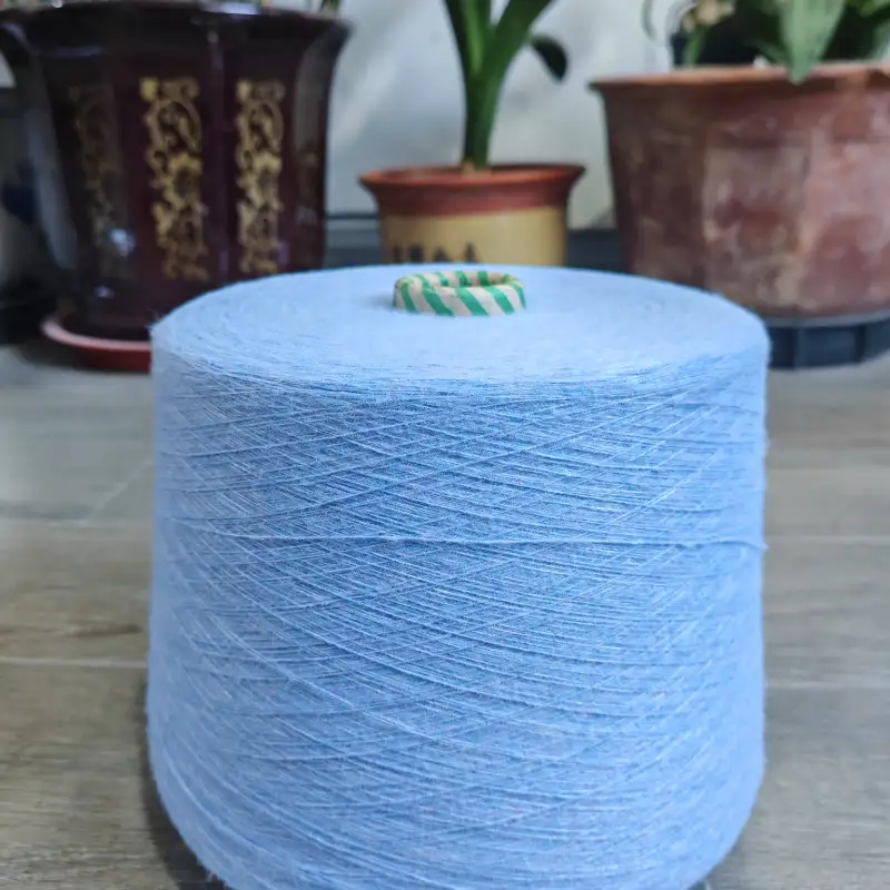 China Yarn for Full-Zipper Cardigan (Sweater),Half-Zipper Cardigan (Sweater),Shirt Long Sleeve Button (Sweater) Mossy Yarn Fancy Yarn Recycled Polyester Polyester Nylon blue color buy from China wholesaler bulk order at wholesale price free worldwide shipping Alibaba