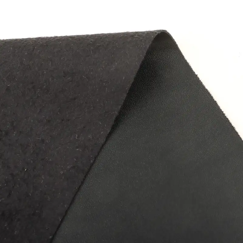 China Fabric for Jackets,Skirt,Trench Coat,Overcoat Bonded fabric Bonded fabric Polyurethane (PU) Black color buy from China wholesaler bulk order at wholesale price free worldwide shipping Alibaba