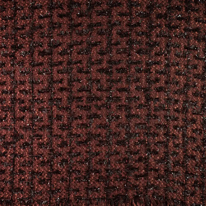 China Fabric for Skirt,Open Waistcoat Chanel-Style Fabric Woolen Polyester Sequin coffee color buy from China wholesaler bulk order at wholesale price free worldwide shipping Alibaba
